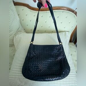 Bottega Veneta Black Quilted Shoulder Bag